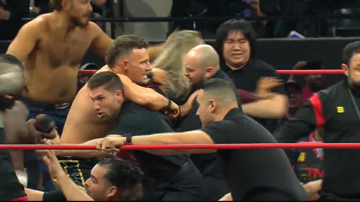 .STACKS 💵 just KNOCKED OUT Santino Marella! #TNAFinalResolution Use code FINAL25 for one free month of TNA+ and watch Final Resolution: