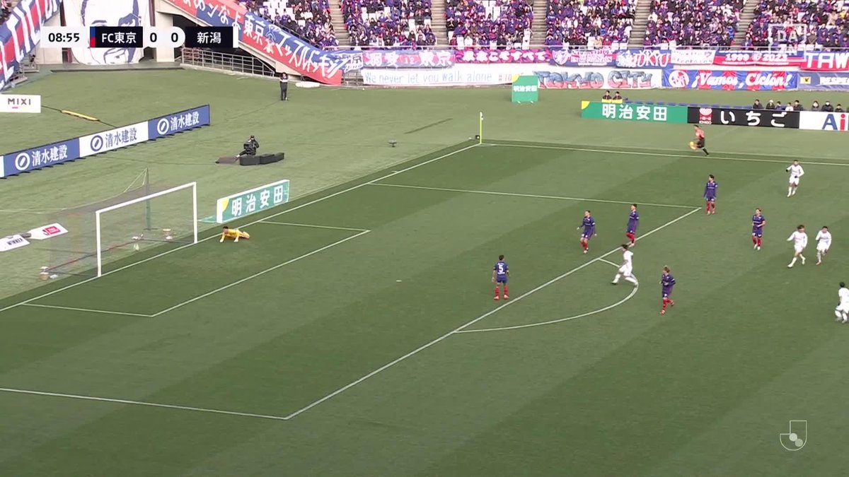 #モーメントブースター でシェアして盛り上がれ!​ ⚽️ゴール (8:53) 👟マテウス モラエス​​ 🆚FC東京 vs アルビレックス新潟 ​📺​DAZNでライブ配信中​ #DAZN #FanZone