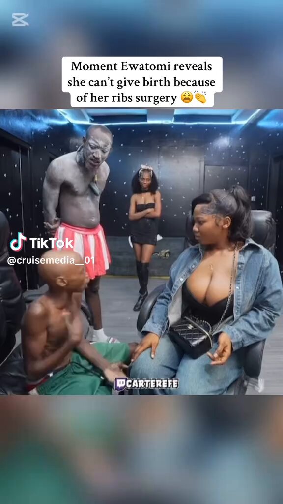 The moment this lady revealed to kolu and carter efe that she can’t give birth after her ribs surgery😂