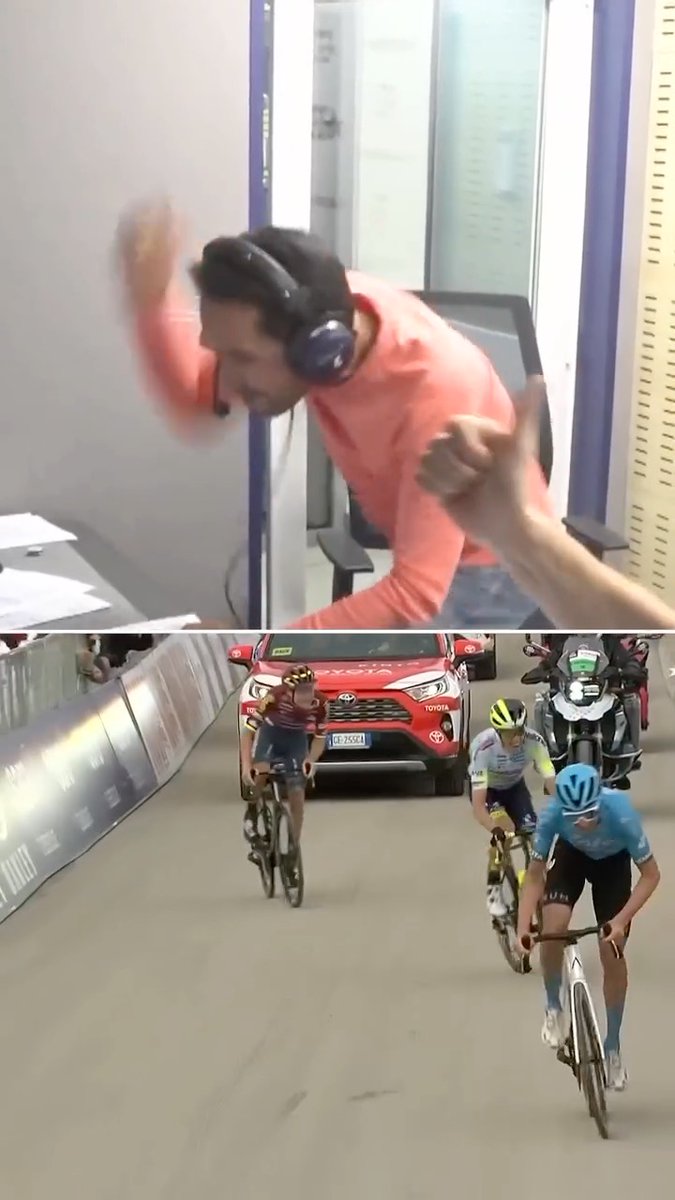 Let’s hope Alberto Contador enjoys his birthday as much as he enjoyed Davide Bais winning at the Giro 😅🎉 Happy birthday legend 🇪🇸🚴