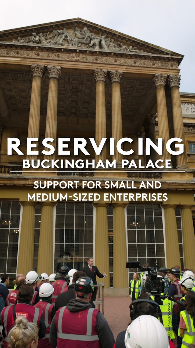 It’s Small Business Saturday and we want to thank the small and medium-sized enterprises behind the Buckingham Palace Reservicing Programme. 🪠 Plumbers ⚡️ Electricians 🔨 Carpenters 🖼️ Art handlers And many more, who are working to make the Palace fit for future generations. Follow the link in bio to watch the full video on our YouTube channel.