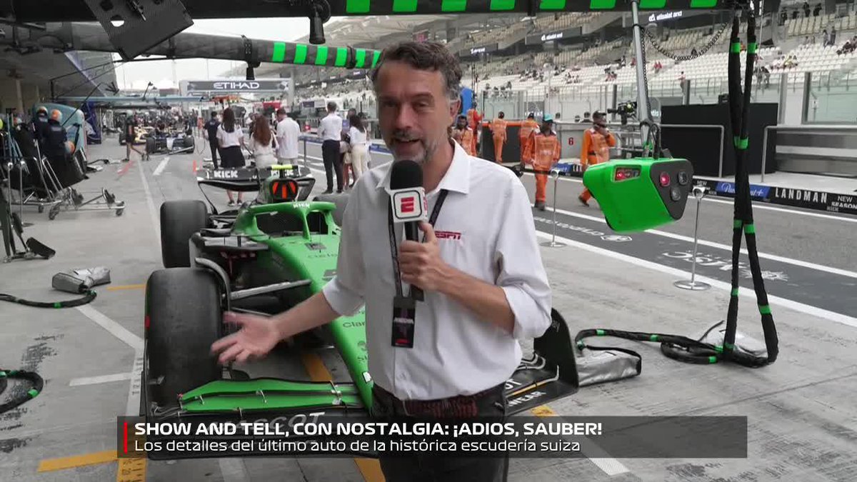 UN SHOW AND TELL CON NOSTALGIA... ¡ADIÓS, SAUBER! Los detalles del último auto de la histórica escudería suiza, de la mano de Albert Fabrega. ▶️ Mirá la 🏁 #Formula1 en el Plan Premium de #DisneyPlus