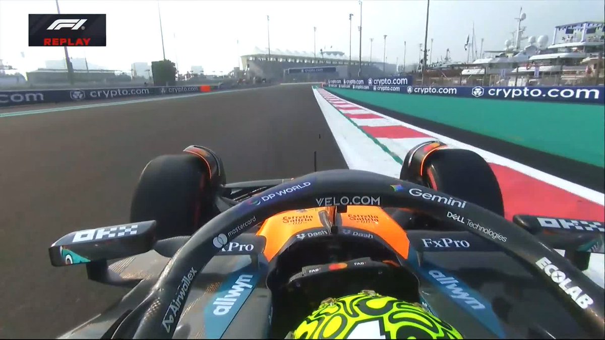 Here's that Norris/Tsunoda moment 🫣 #F1 #AbuDhabiGP