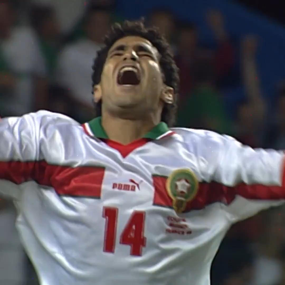 Le Maroc face à la l’Ecosse lors de la CDM 1998. 🏴󠁧󠁢󠁳󠁣󠁴󠁿👀