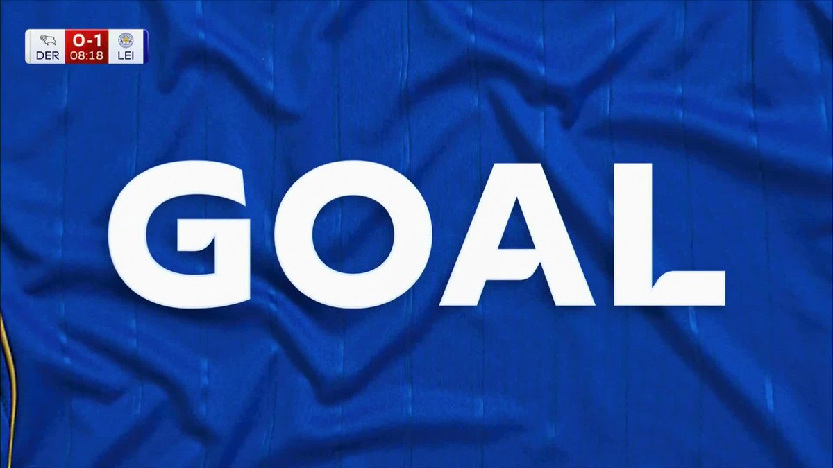 A clinical finish from Bobby De Cordova-Reid to take Leicester City ahead at Derby ⚽️