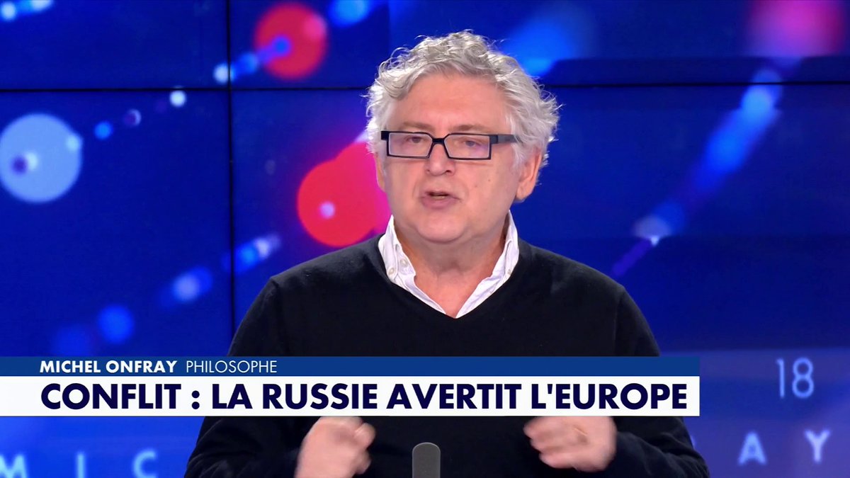 Michel Onfray, philosophe, sur un éventuel conflit avec la Russie : «Je trouve glaçant ce va-t-en-guerre d'Emmanuel Macron», dans #FaceaMichelOnfray