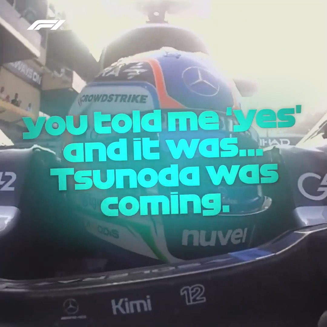 Bumper cars in the pit lane ๐ฅ Antonelli clatters into the side of Tsunoda ๐ซ #F1 #AbuDhabiGP