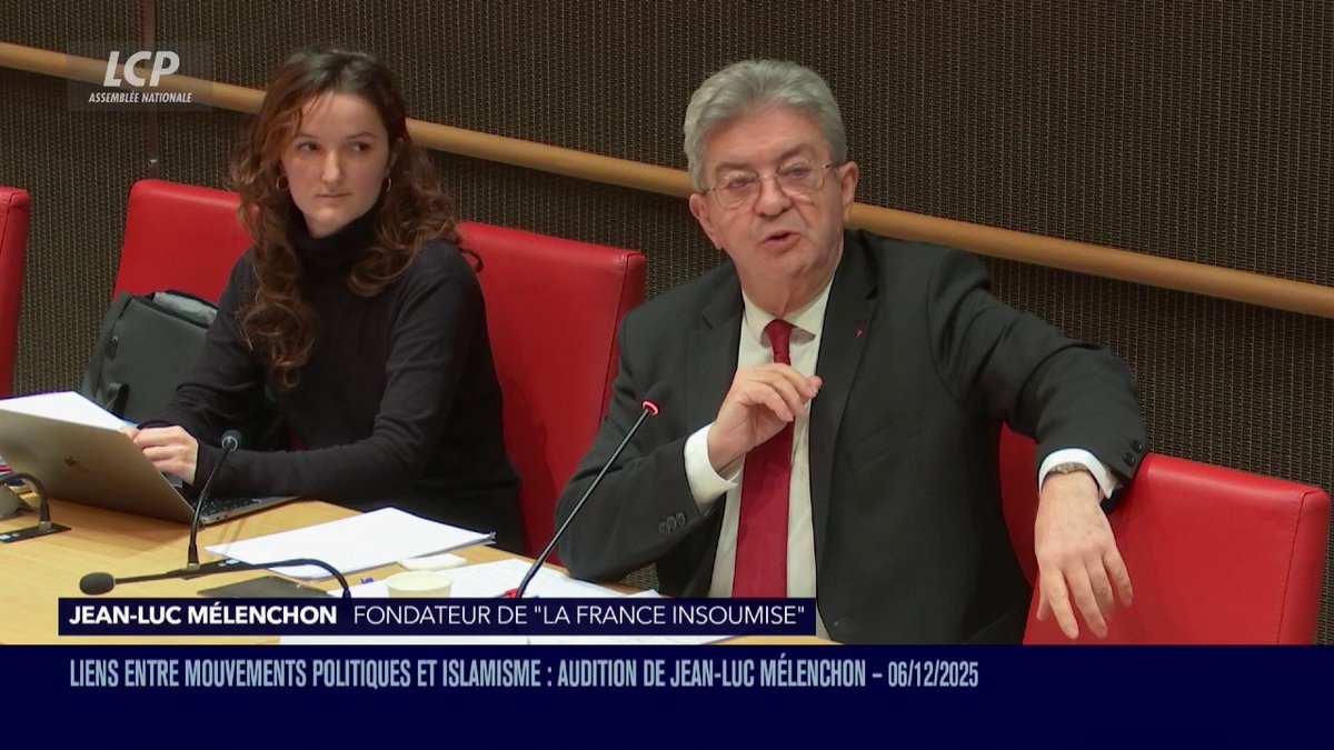 Islamisme et partis politiques : "Je ne peux manquer de vous taquiner et vous demander pourquoi vous n'avez pas, dans vos auditions, consulté des personnes qui me semblaient d'un plus grand intérêt que moi sur le sujet", dit Jean-Luc Mélenchon aux membres de la commission d'enquête.