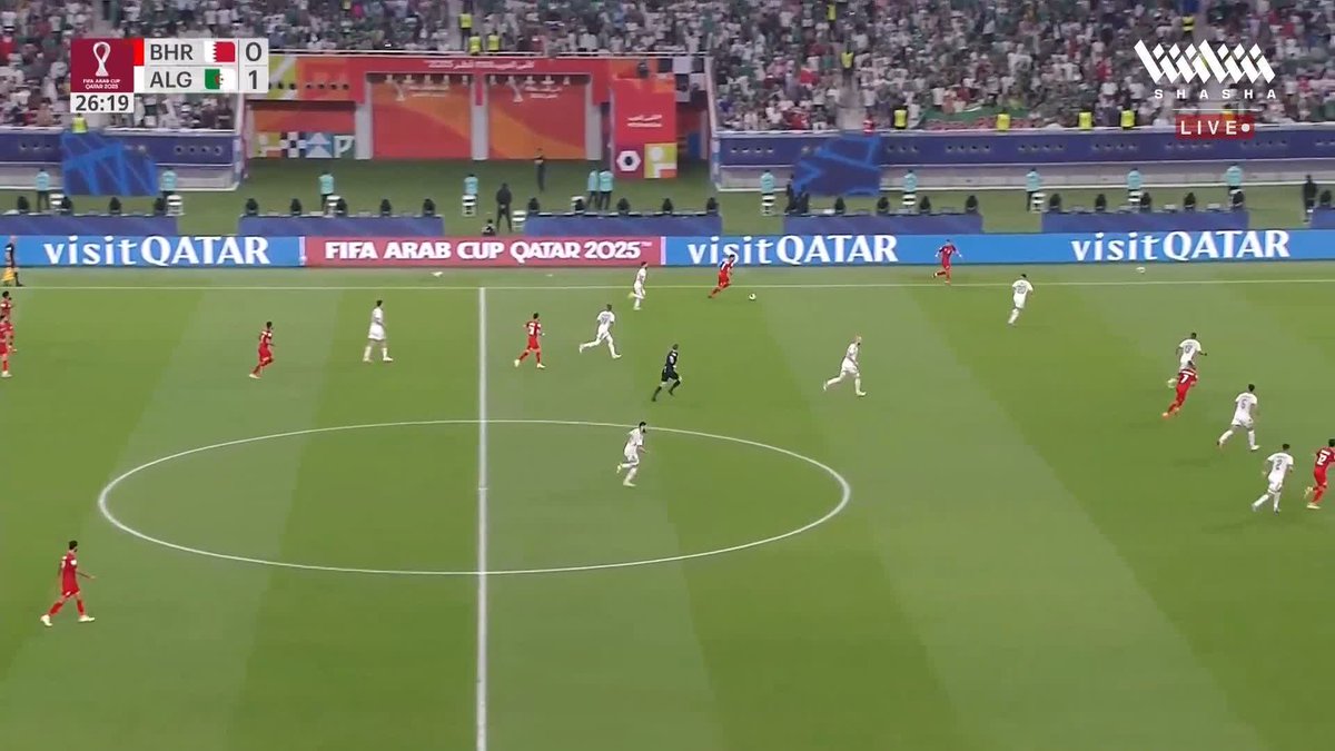 هدف التعادل لـصالح البحرين بـالكامل ⚽️🇧🇭 — لكن منتخب الجزائر سجل الثاني مباشرة!!!!