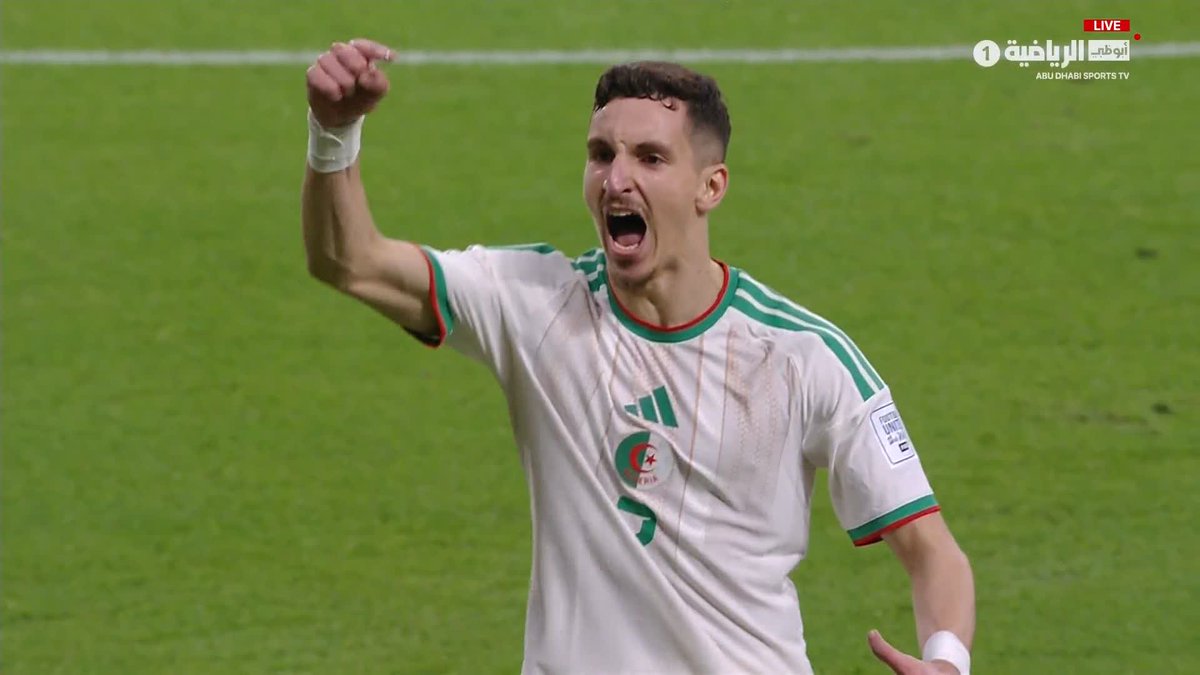 ما هذه الإثارة؟ منتخب الجزائر يستعيد تقدمه بهدف من عادل بولبينة #البحرين_الجزائر #كأس_العرب 🏆 #FIFAArabCup