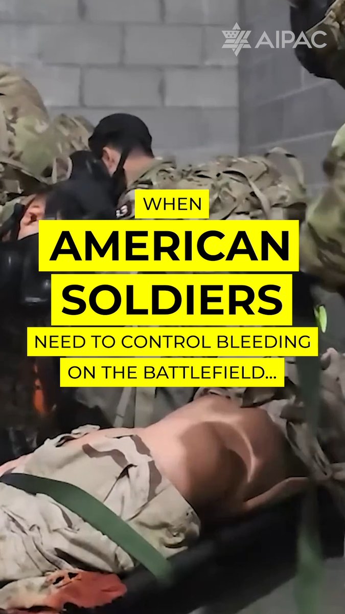 Carried in every American soldier's first-aid kit is the Israeli Emergency Bandage. The bandage stems blood loss, prevents infection, and allows soldiers to stabilize a wound with just one hand, helping save American lives. Israel innovates. Americans benefit. ๐บ๐ธ๐ฎ๐ฑ