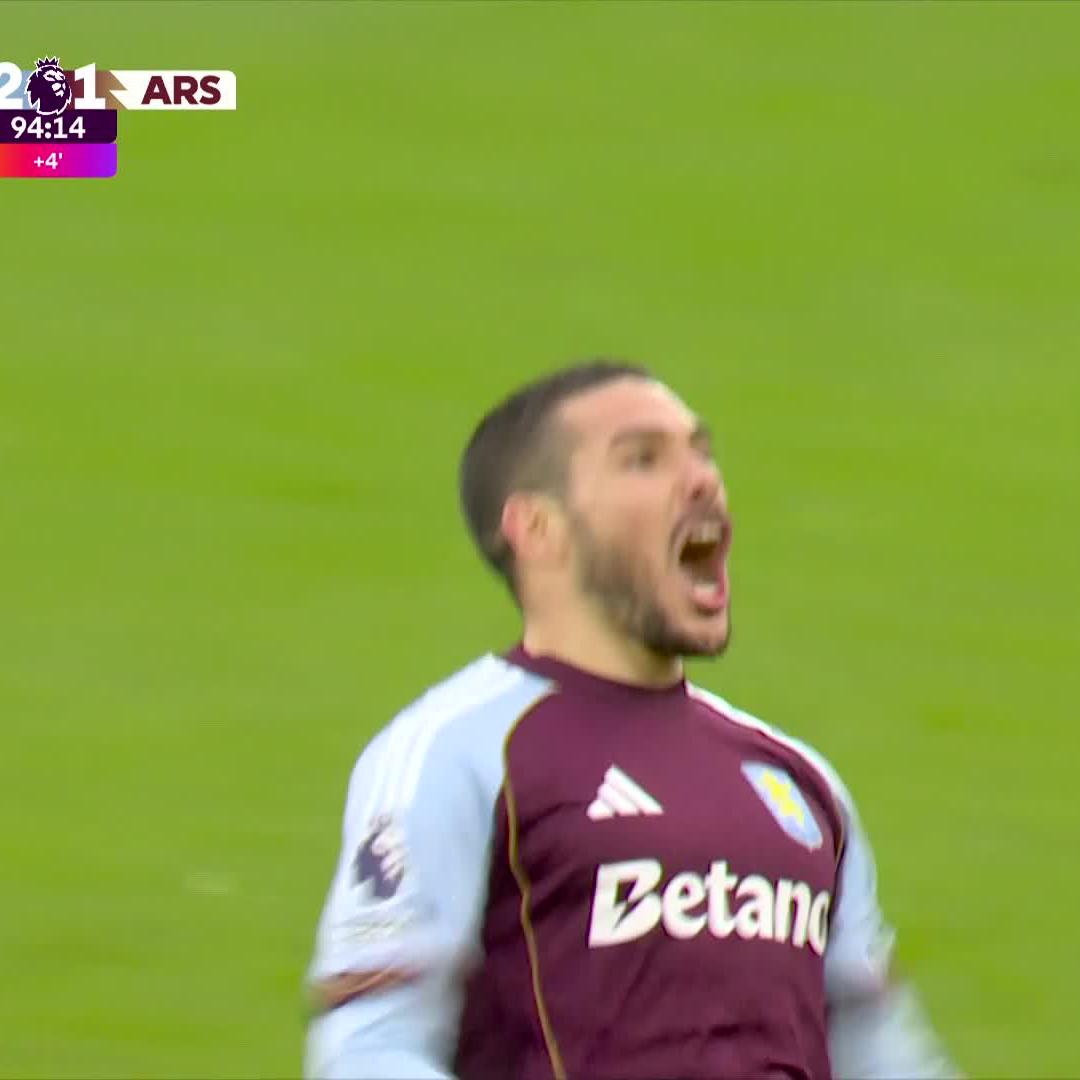 Emi Buendía sends pain to the chest of Arsenal fans 👀⚽ #AVLARS | #SSPremierLeague