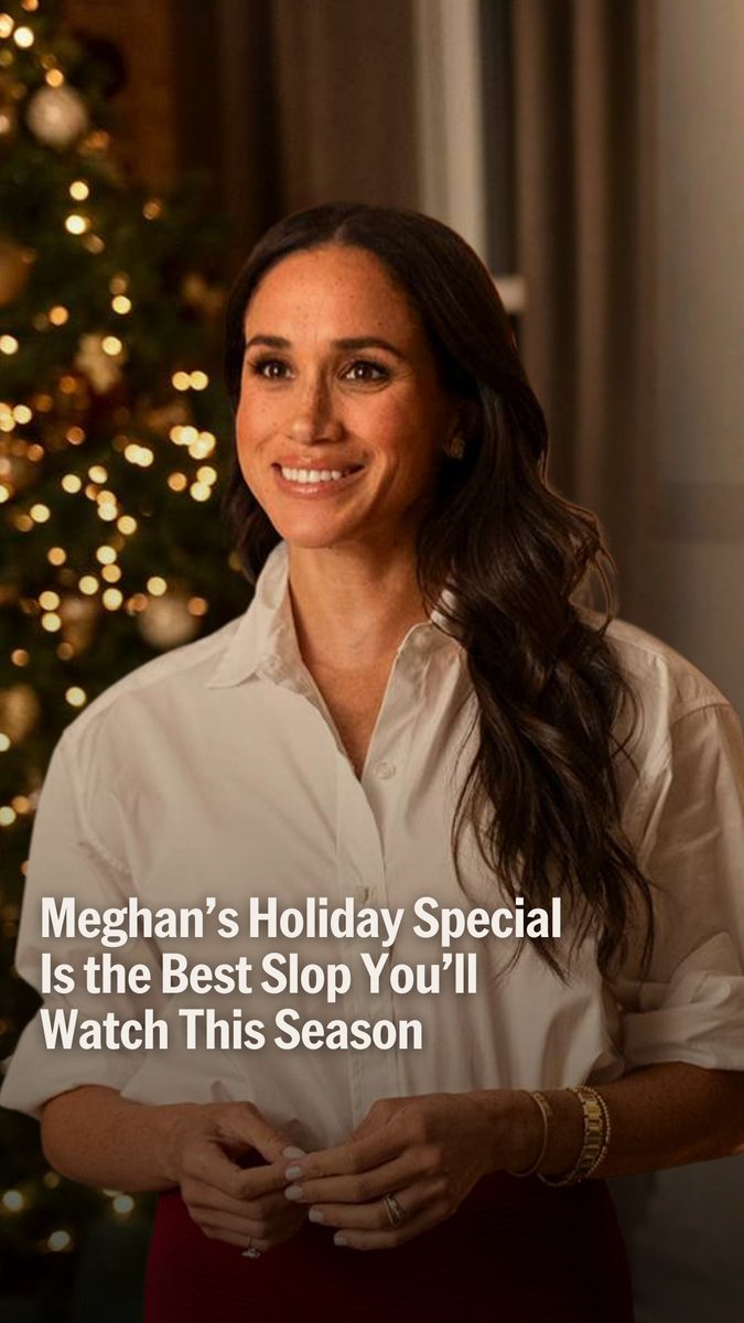 Meghan, Duchess of Sussex, has a new holiday special, and it’s “the most unbelievable version of lifestyle slop that I’ve ever seen in my life,” says Suzy Weiss. Read the full column: