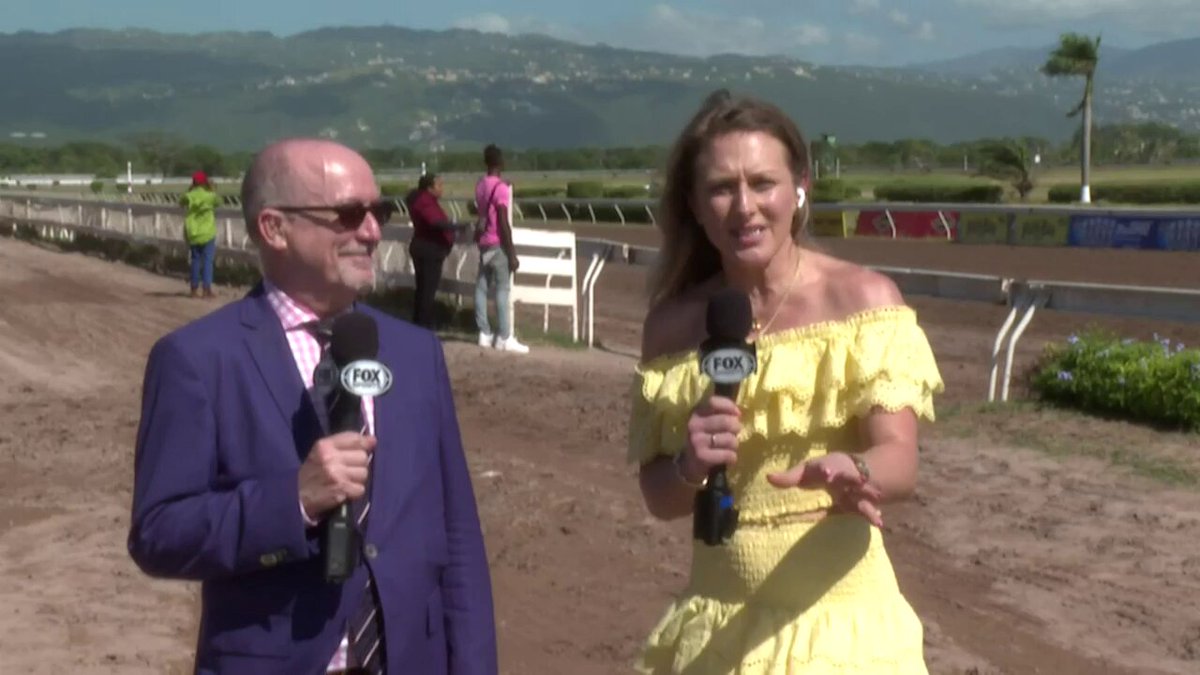 We'll be checking in with Andy Serling and Maggie Wolfendale live from Caymanas Park in Jamaica ahead of the Mouttet Mile today!