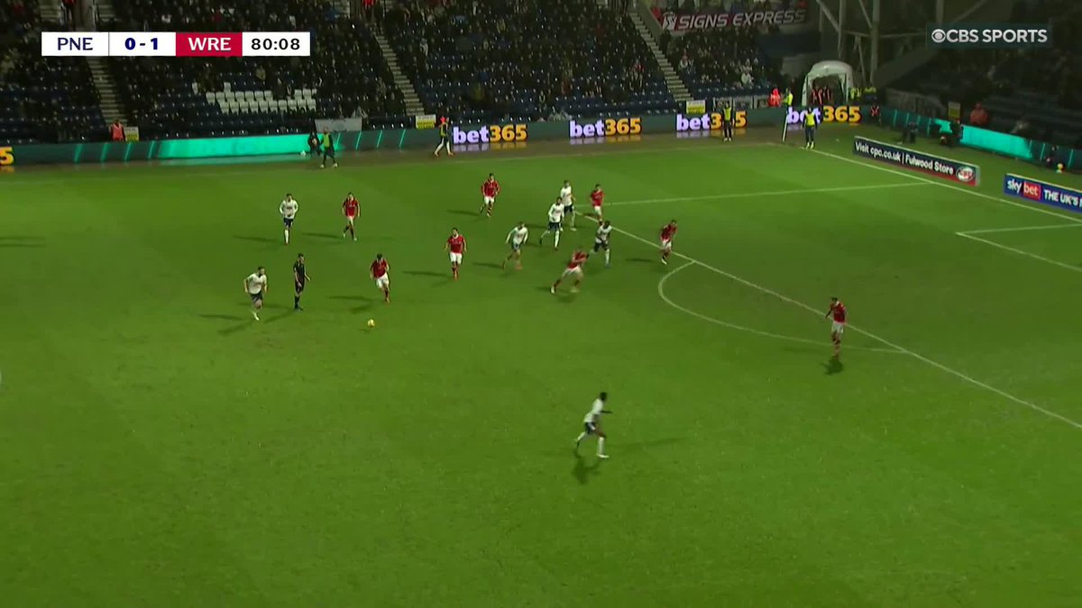 Harrison Armstrong equalizes for Preston late on against Wrexham ⚪️