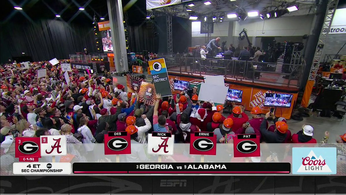 "Sorry, Coach Saban." 😅 Pat McAfee is taking the Georgia Bulldogs over Bama for the SEC championship 🔥