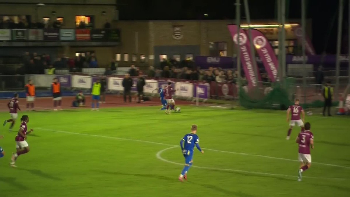 Louis Britton 😱💥 A stunning volley to secure Weston-super-Mare AFC's spot in the third round for the first time in their history 🤩
