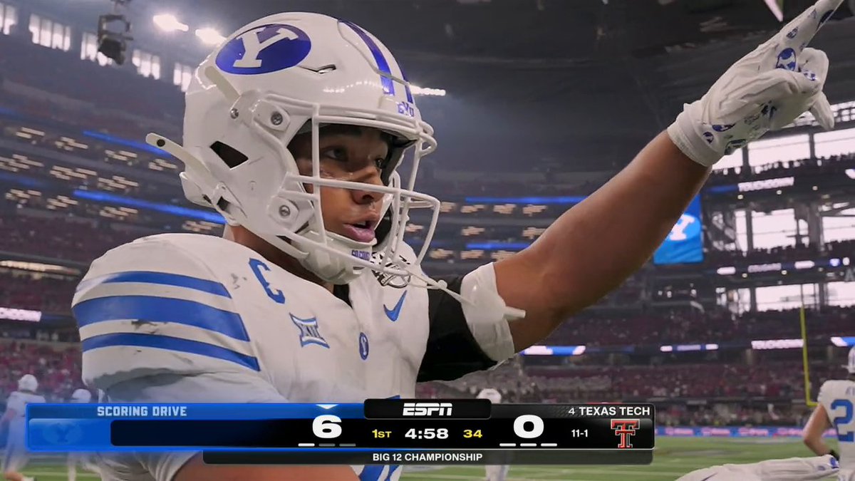BYU STRIKES FIRST 👀 Watch BYU-Texas Tech on ABC and the ESPN App 🍿