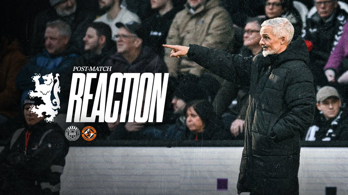 🗣️ #DUFC Manager Jim Goodwin shares his post-match thoughts following our William Hill Premiership defeat at the SMiSA Stadium