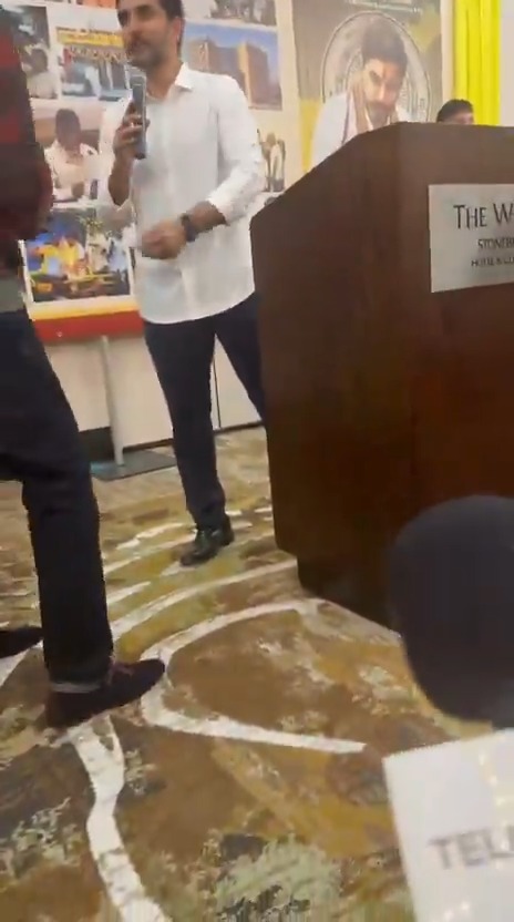 Nara Lokesh Entry at TDP Cadre meeting at DALLAS, TX Telugu360 Exclusive coverage Lokesh Nara