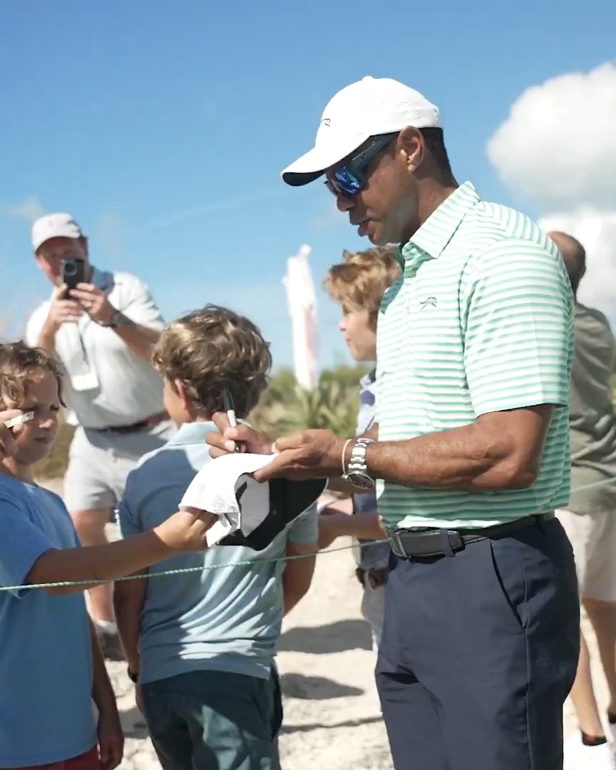 Day made courtesy of tournament host Tiger Woods 😍