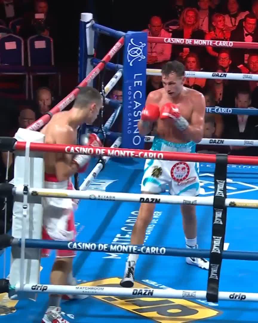 What a performance, Sean McComb 👏 All over in round 8 against Monaco's own Hugo Micallef ⚔️ DAZN Boxing