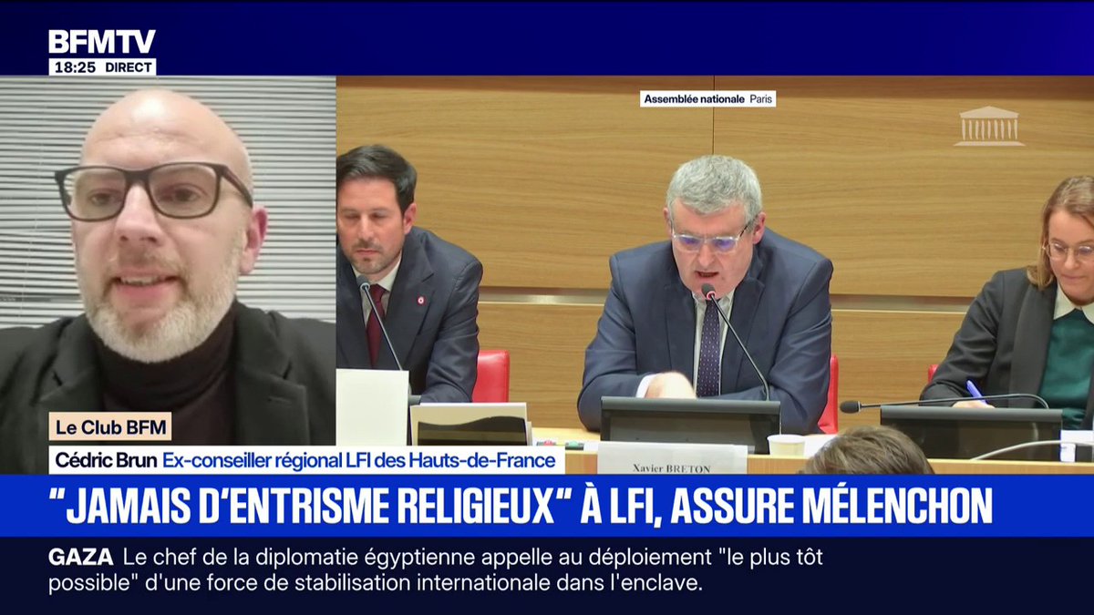 Commission d'enquête sur les liens entre partis et islamisme: pour Cédric Brun, ex-conseiller régional LFI, "cette commission va aboutir à la fin à une véritable enquête qui va démontrer des choses"