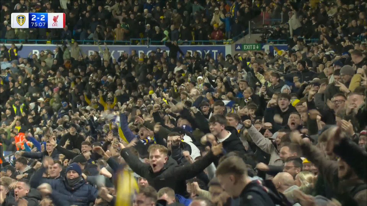 Anton Stach levels for Leeds and Elland Road is ROCKING! 🫨
