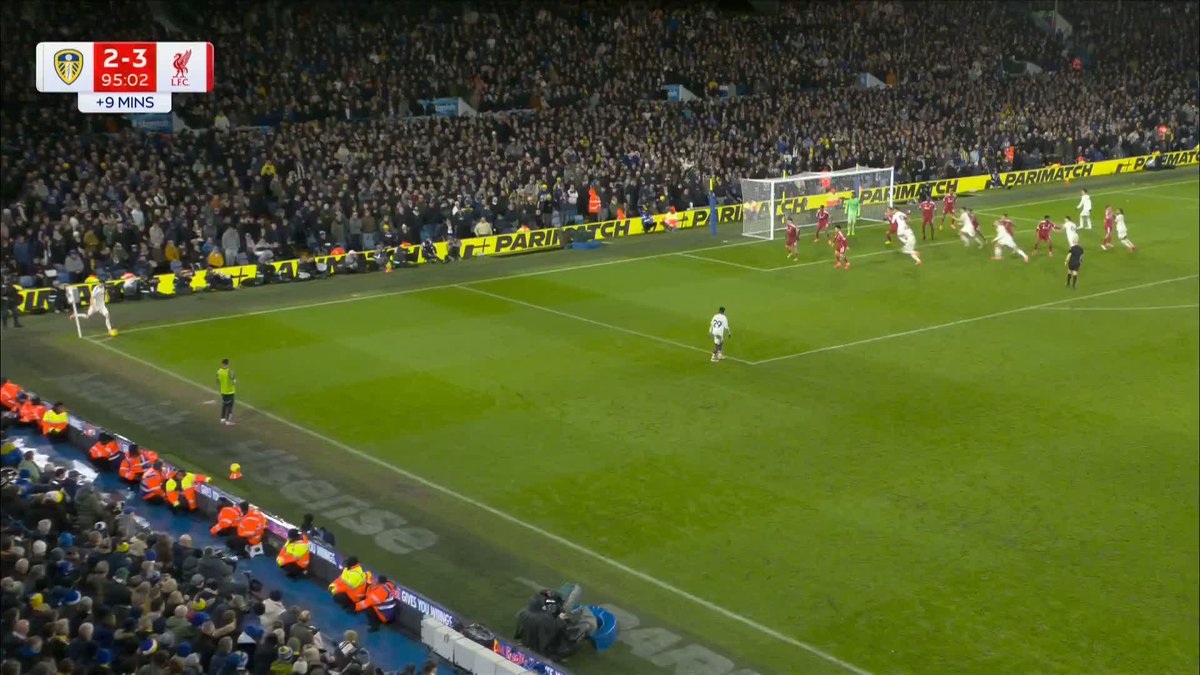 Ao Tanaka has scored a 96th-minute equaliser to bring Leeds level again 💥