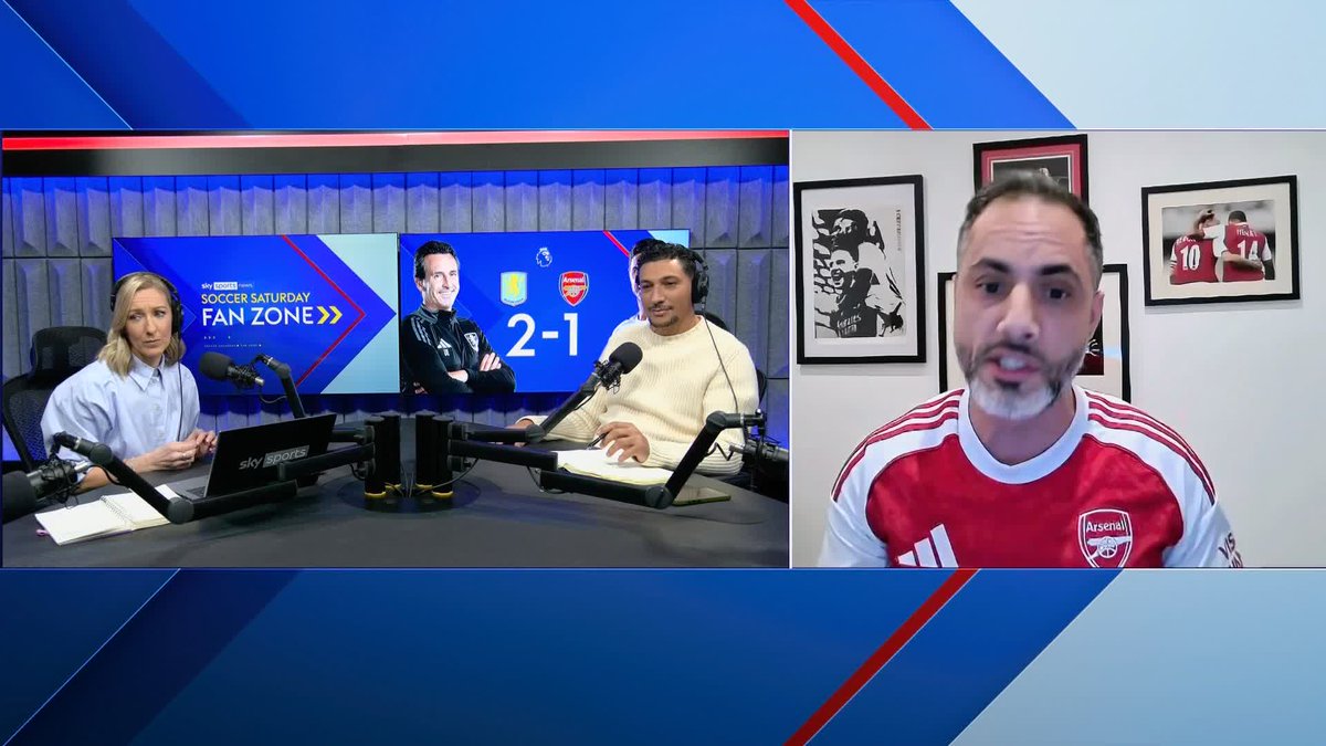 "It's not a time to panic" 😬 Should Arsenal fans be worried after the gap at the top of the table was closed to two-points following their 2-1 defeat to Aston Villa? 🔴 Fanalysis