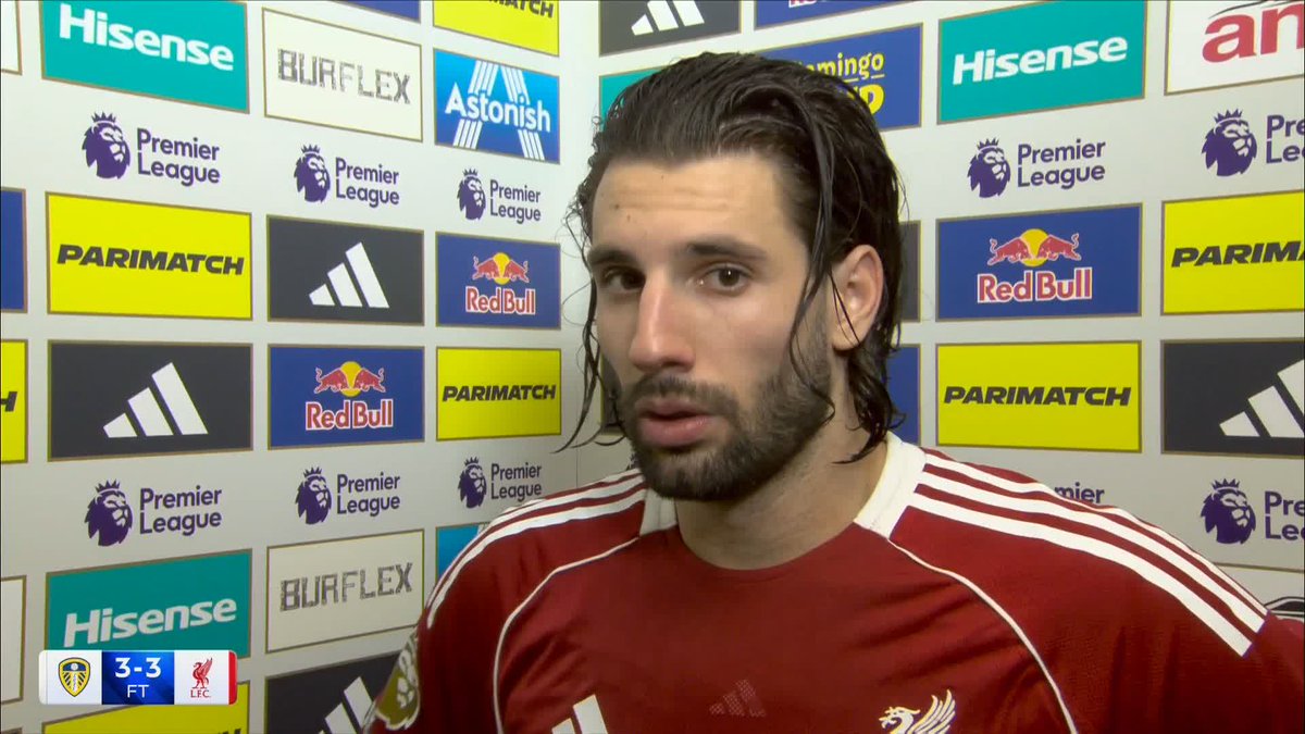 "After 2-0, we thought that the game was over" 😕 Dominik Szoboszlai reacts to Liverpool's draw with Leeds🎙️