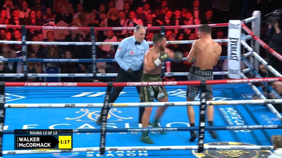 ROUND 12 CHAOS!! PAT IS SENT OUT THE RING AND THE FIGHT IS OVER 🤯 #WalkerMcCormack