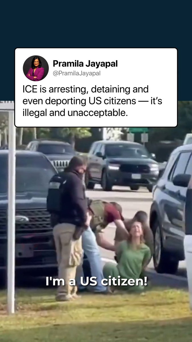 Trump’s immigration enforcement is violently going after U.S. citizens. This is unacceptable and it must stop.