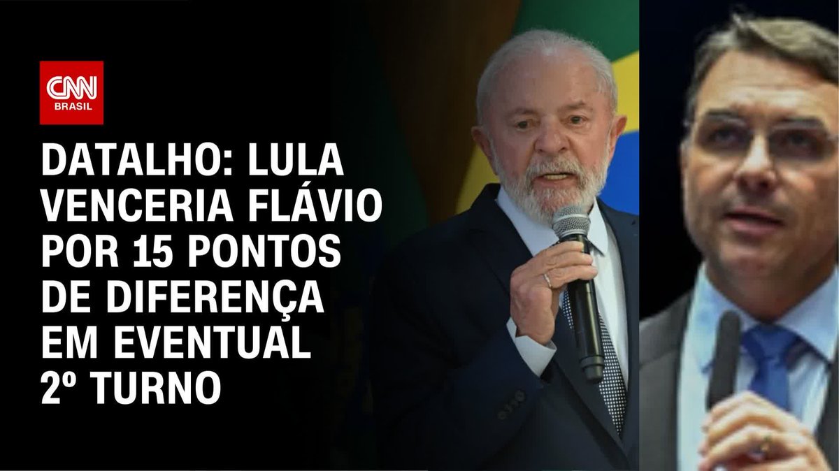 Segundo turno: 51% votariam em Lula e 36% em Flávio; assista #AgoraCNN