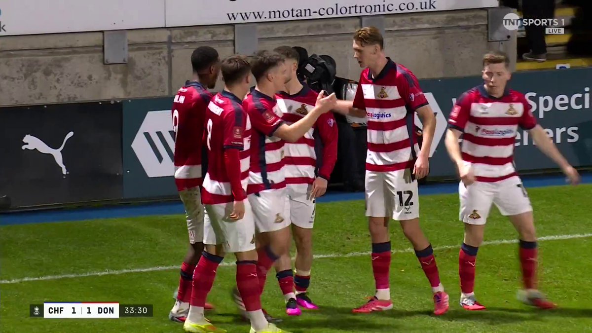Doncaster equalise almost instantly against Chesterfield! Owen Bailey gets the goal 👏 📺 TNT Sports & discovery+ UK