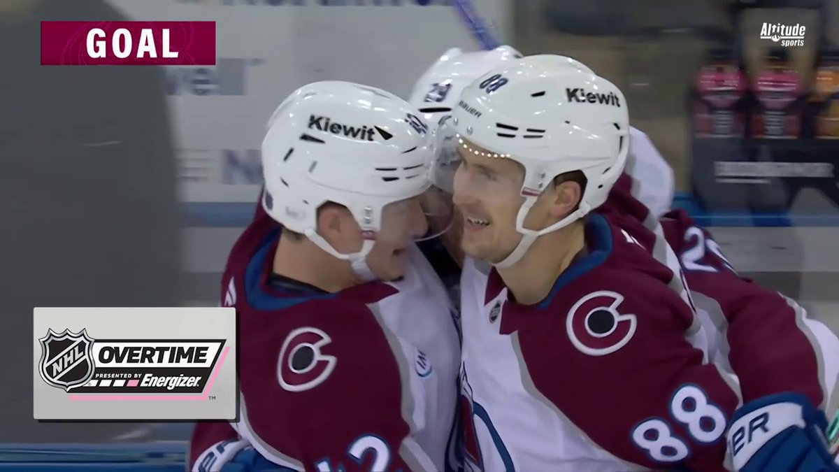 NATHAN MACKINNON WINS IT IN @ENERGIZER OT ๐คฉ