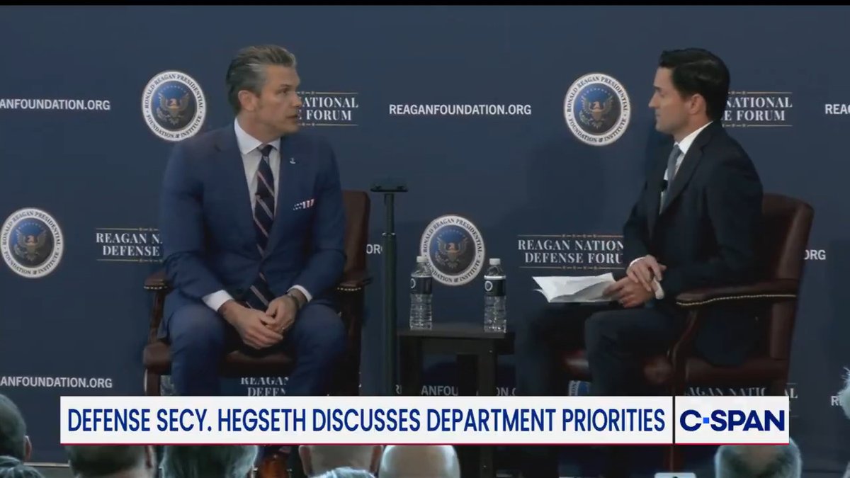 Secretary Hegseth on military strikes on alleged Venezuelan drug boats. Lucas Tomlinson: "Did you any time say that everybody on board should be killed?" Hegseth: "Is anybody here from the Washington Post? I don't know where you get your sources but they suck. Of course not!"
