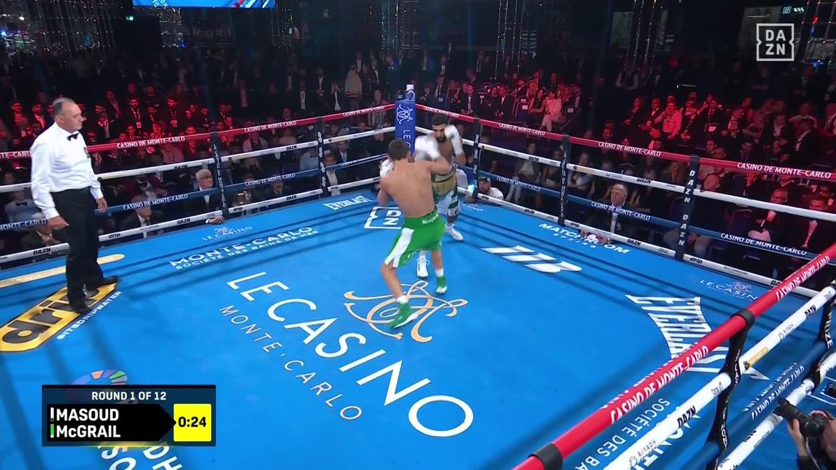 Shabaz Masoud vs. Peter McGrail is off to a BIG start! 💥 #MasoudMcGrail | Live NOW on DAZN▪️