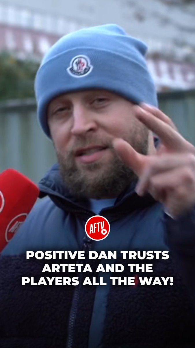 Positive Dan backs Mikel Arteta and the players all the way! ๐ช๐ฅ #FanCams