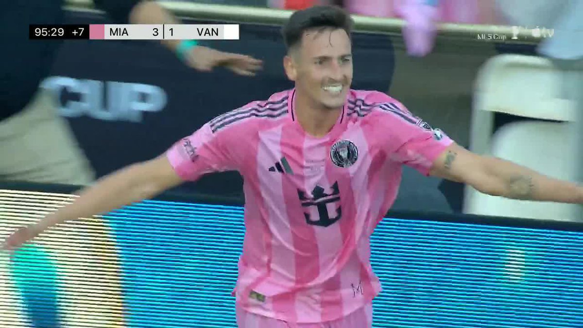 ¡¡¡EL GOL QUE DESATÓ LA LOCURA EN MIAMI!!! ¡¡TADEO ALLENDE LIQUIDÓ EL PARTIDO PARA QUE INTER MIAMI GRITE CAMPEÓN DE LA #MLS!! 📹 Major League Soccer 🏆 on Apple