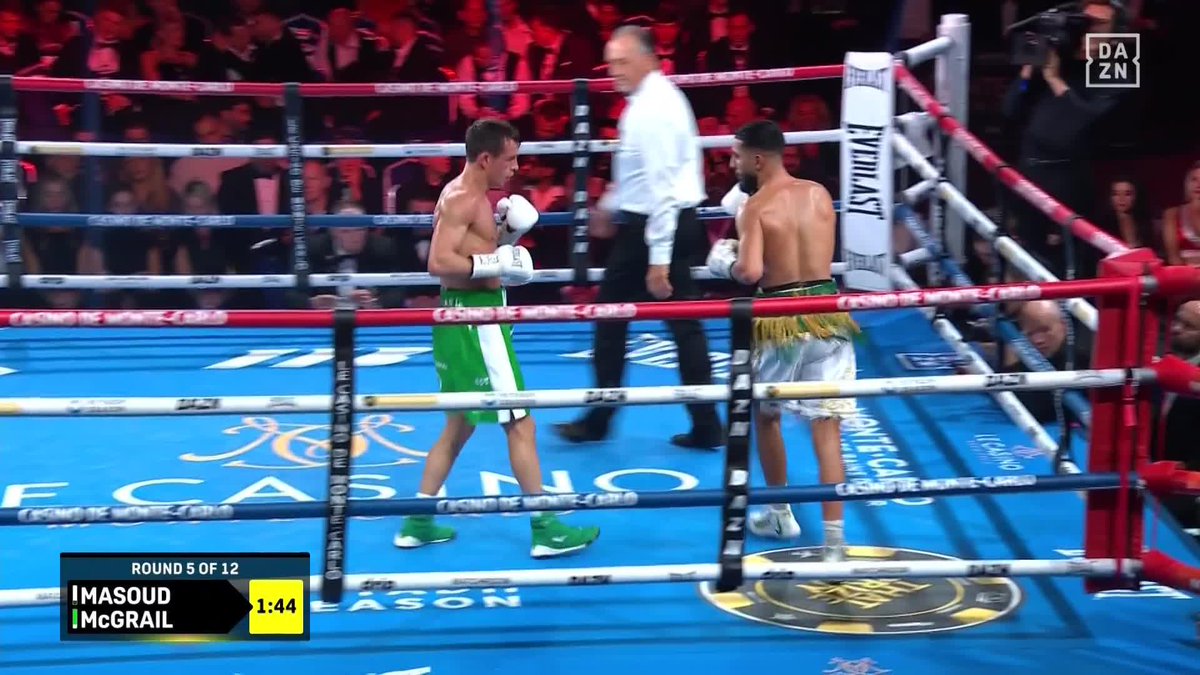 Shabaz Masoud lands a big right hand! 👀 #MasoudMcGrail | Live NOW on DAZN▪️