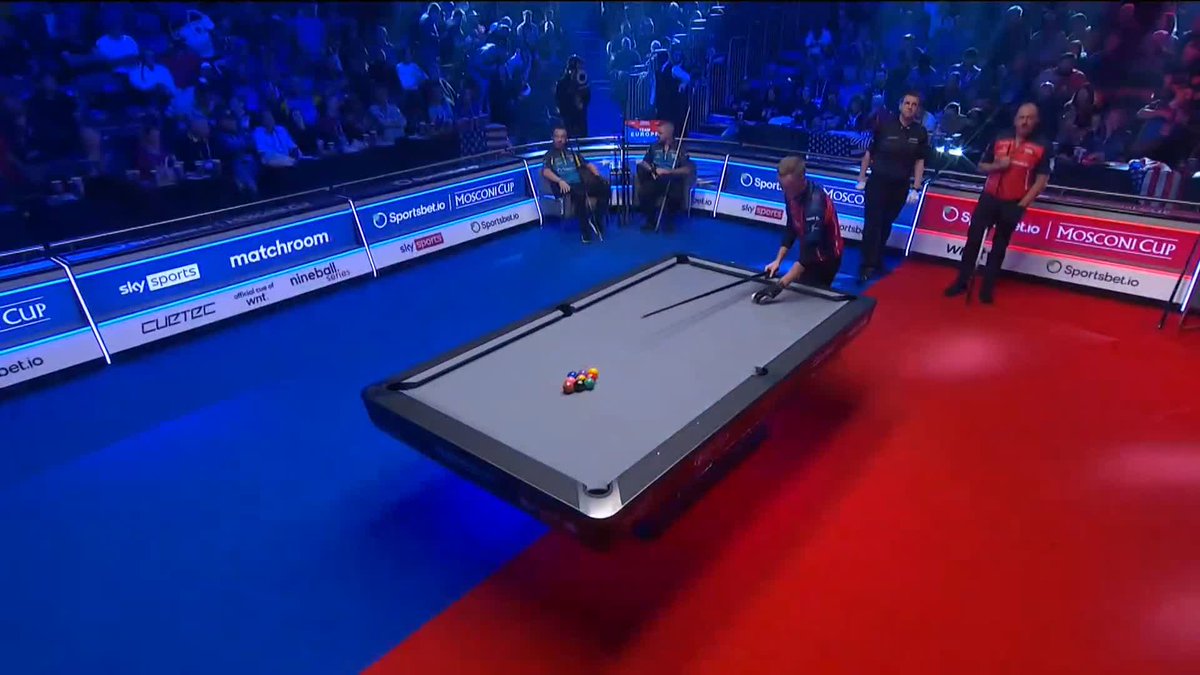 EUROPEAN DOMINATION CONTINUES. PANDEMONIUM AT THE PALACE 🔥 #MosconiCup 🇪🇺