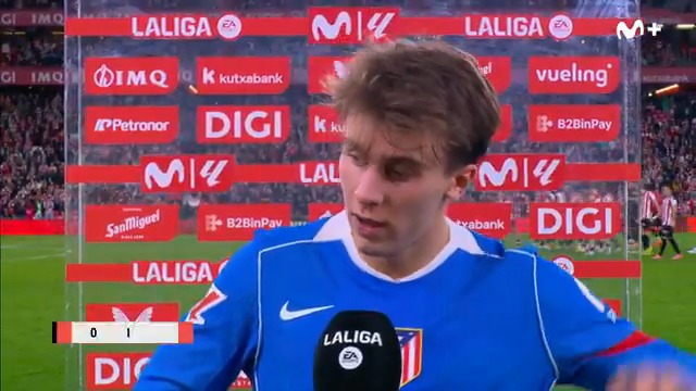 "Te vas jodido". Pablo Barrios, tras la derrota del AtlÃĐtico de Madrid. ðïļ MÃģnica Marchante #LALIGAEASPORTS #LaCasaDelFÚtbol