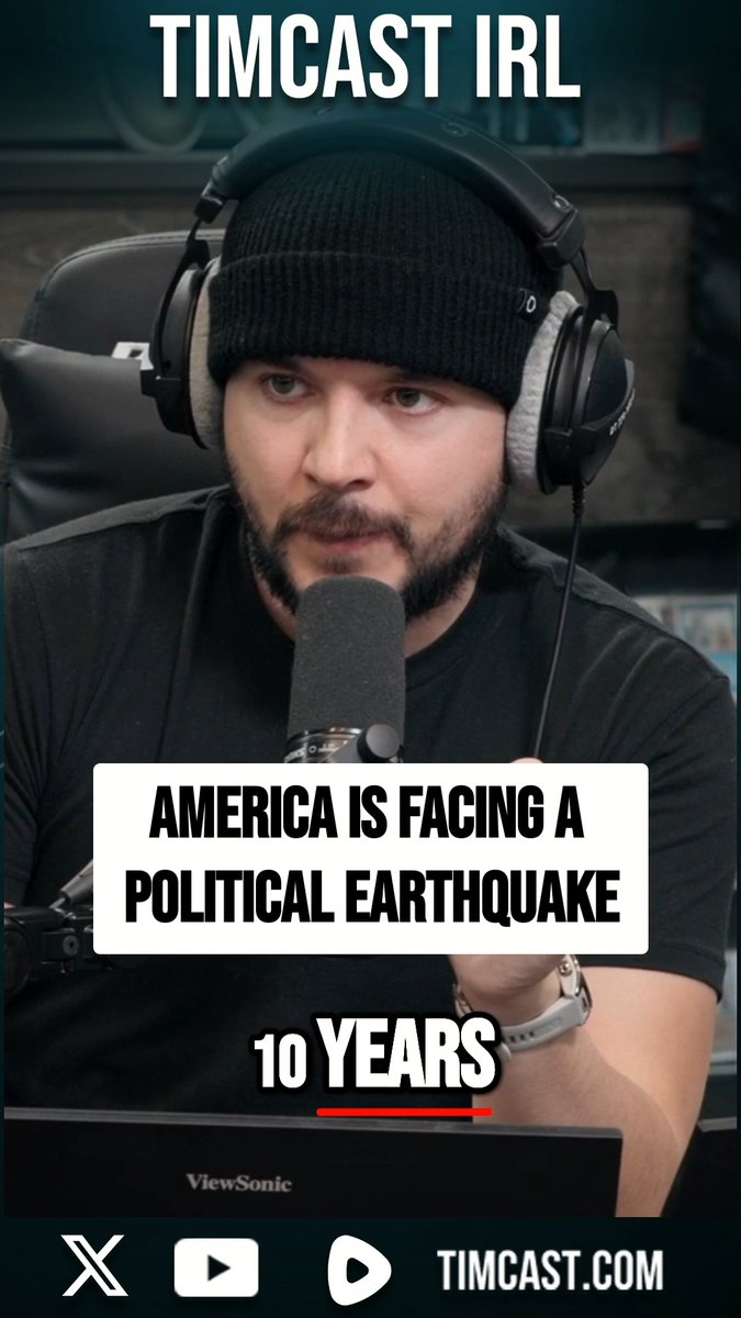 Tim Pool: "There is going to be a political earthquake in this country in 10 years."