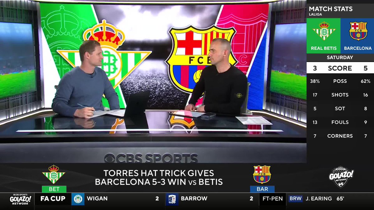 "Hansi Flick has come in and done a wonderful job... Barcelona are going to get better." 📈 𝐈𝐀𝐍 𝐏𝐀𝐔𝐋 𝐉𝐎𝐘 believes Barcelona will go from strength to strength as the season progresses.
