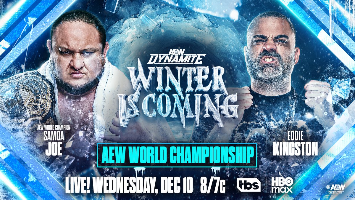 It’s more than a match, it’s about meaning. Eddie Kingston opens up on facing the champion Samoa Joe and what the #AEW World Championship represents to him heading into Winter Is Coming! Watch #AEWCollision LIVE on TNT & HBO Max
