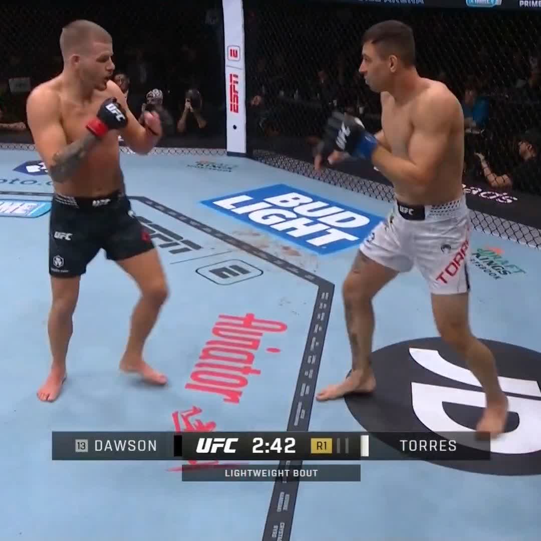 Manuel Torres déroule : Grant Dawson tombe au premier round 🔥 #UFC323