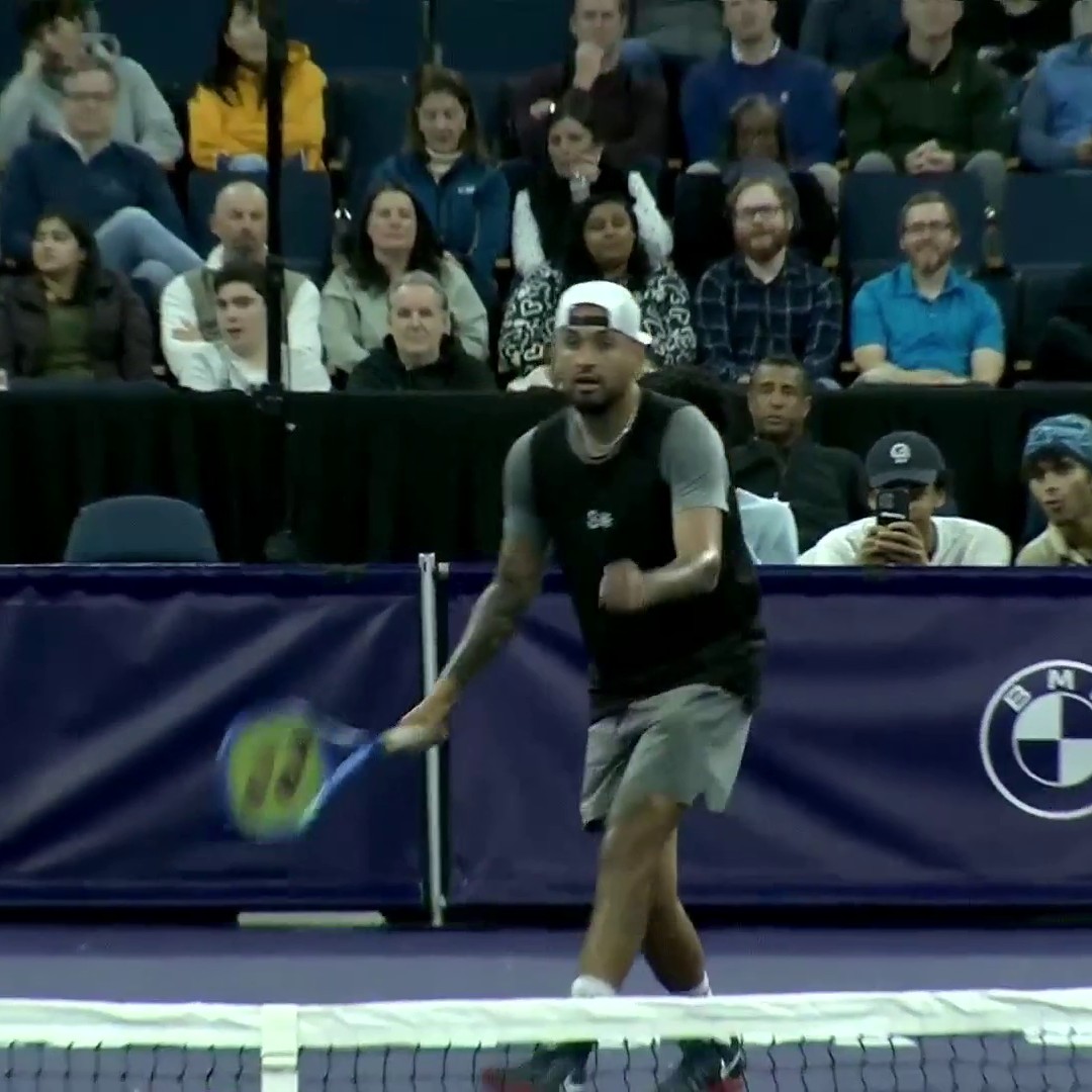 Nick Kyrgios doing Nick Kyrgios things