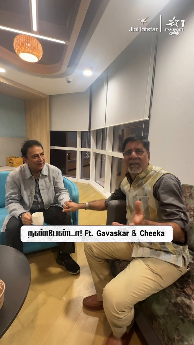 Original OG pair #Cheeka and #SunilGavaskar 😍😍😍😍 #KamalHaasan #Vinvelinayagan