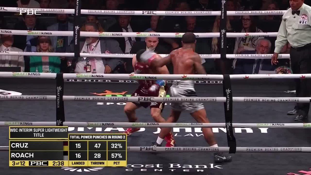 Cruzado de izquierda y el Pitbull conectó a Roach... ¡UNA VERDADERA GUERRA! Disfruta por ESPN y #DisneyPlus